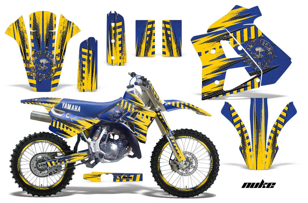 Yamaha WR 250Z Dirt Bike Graphic Kit - 1991-1993 Nuke Yellow