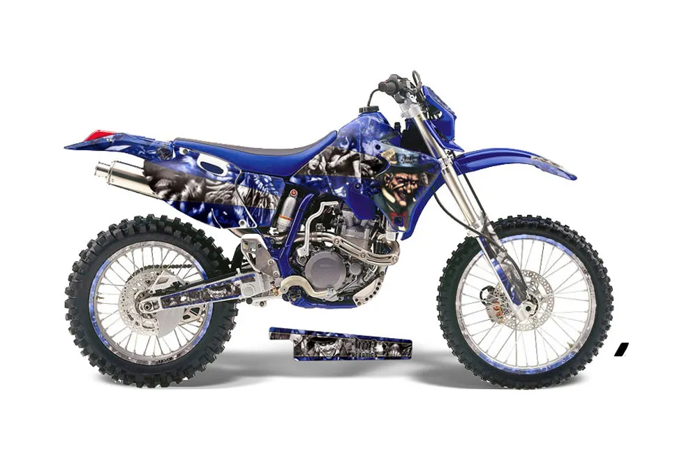 Yamaha WR250 Dirt Bike Graphic Kit - 1998-2002 Mad Hatter Blue