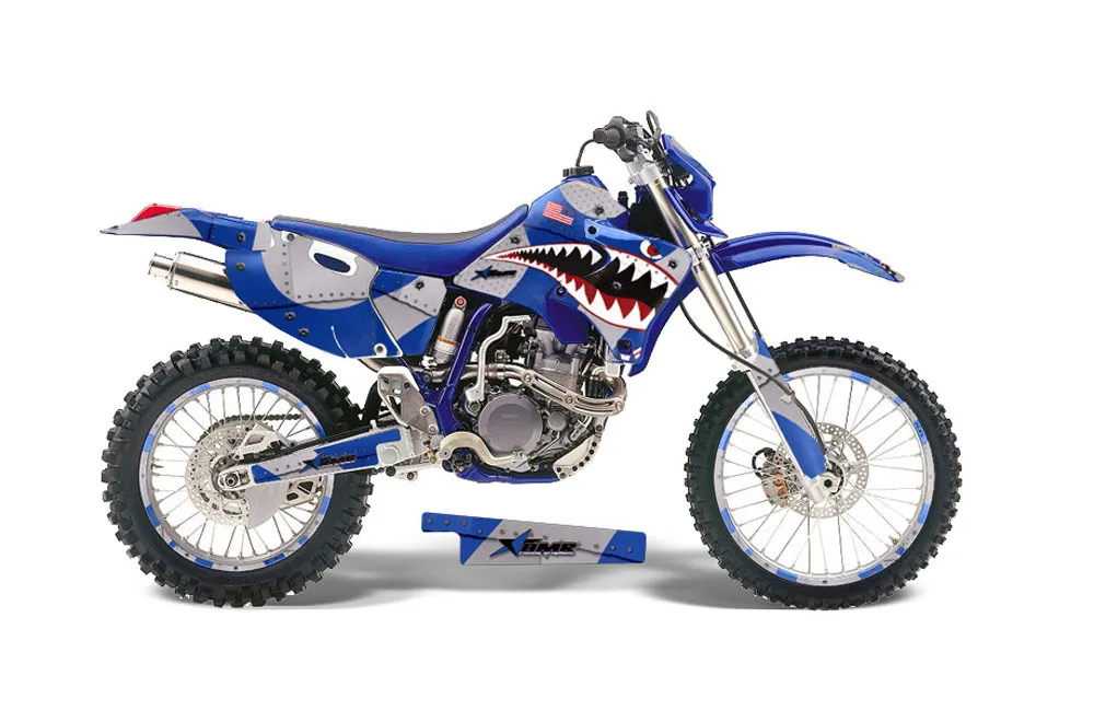 Yamaha WR250 Dirt Bike Graphic Kit - 1998-2002 P40 Warhawk Blue