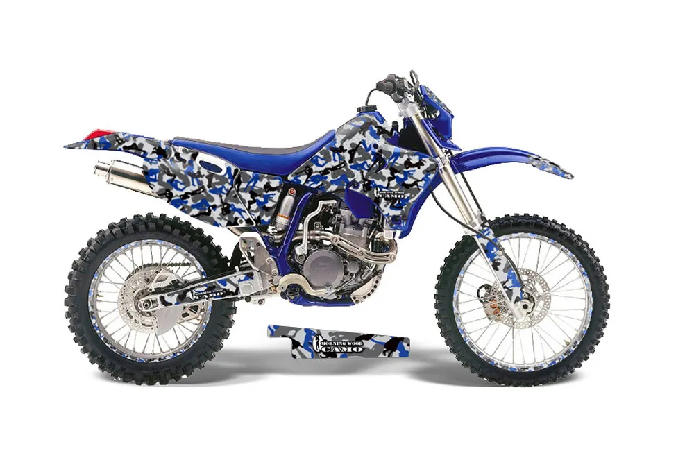 Yamaha WR250 Dirt Bike Graphic Kit - 1998-2002 Urban Camo Blue