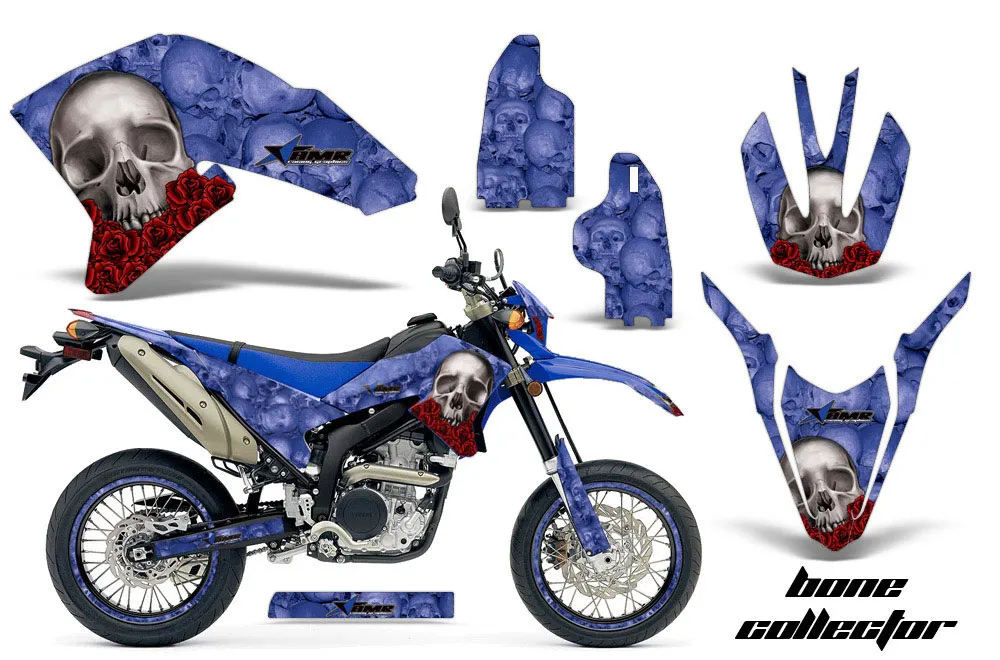 Yamaha WR250 R/X Dirt Bike Graphic Kit - 2007-2020 Bone Collector Blue