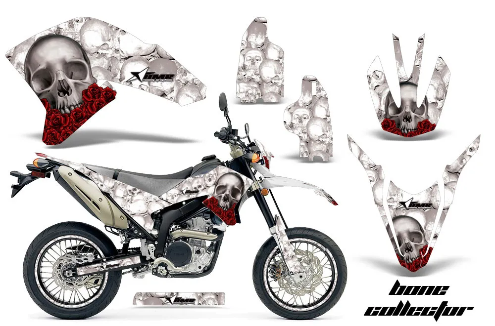 Yamaha WR250 R/X Dirt Bike Graphic Kit - 2007-2020 Bone Collector White