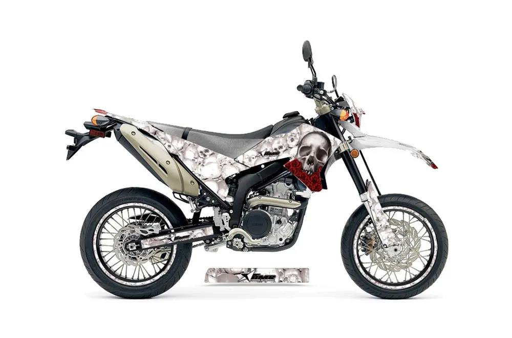 Yamaha WR250 R/X Dirt Bike Graphic Kit - 2007-2020 Bone Collector White