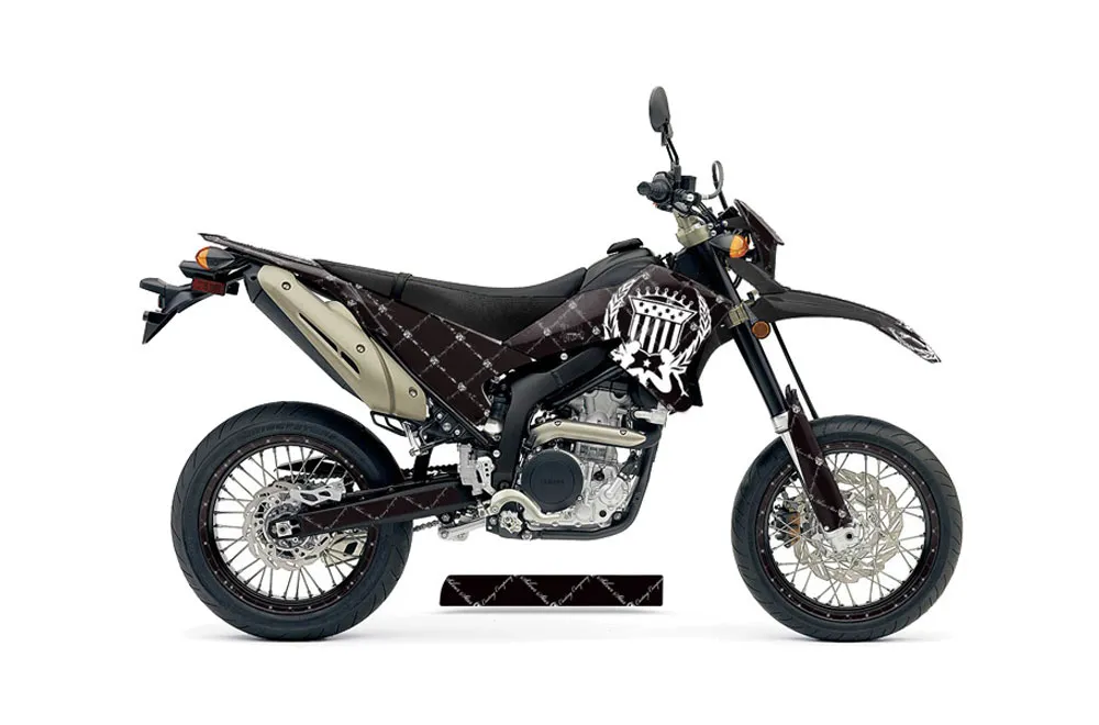 Yamaha WR250 R/X Dirt Bike Graphic Kit - 2007-2020 Silver Star - Reloaded Black