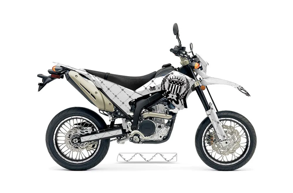 Yamaha WR250 R/X Dirt Bike Graphic Kit - 2007-2020 Silver Star - Reloaded White