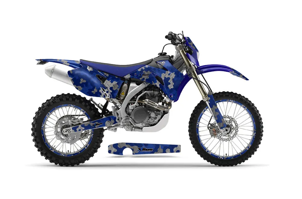 Yamaha WR250F Dirt Bike Graphic Kit - 2007-2014 Camoplate Blue