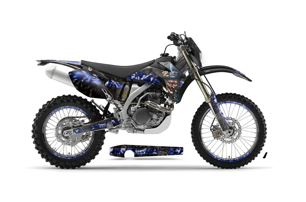 Yamaha WR250F Dirt Bike Graphic Kit - 2007-2014 Mad Hatter Blue