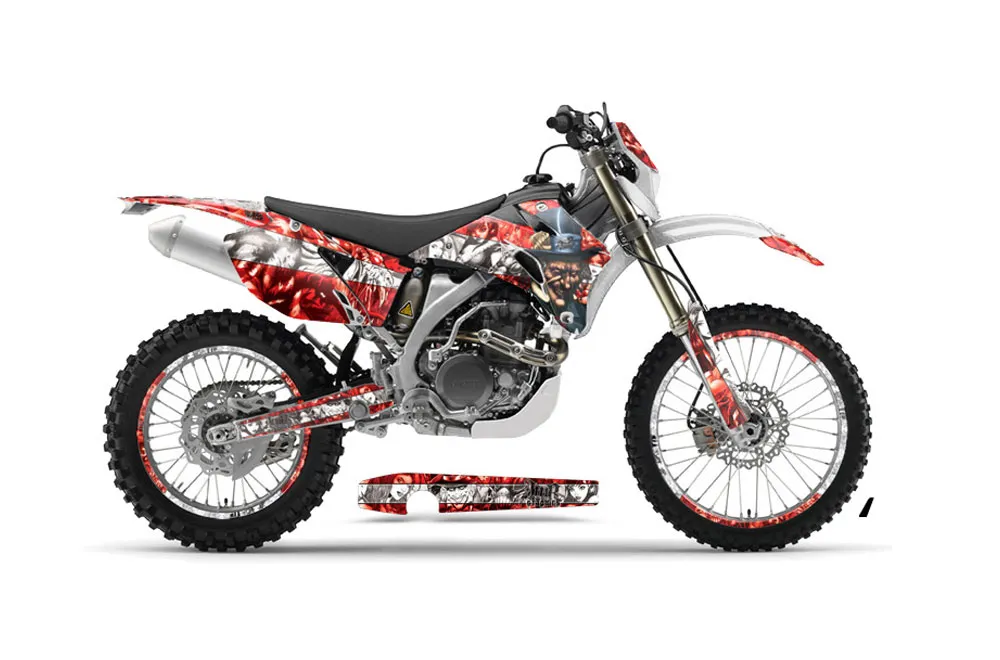 Yamaha WR250F Dirt Bike Graphic Kit - 2007-2014 Mad Hatter Red