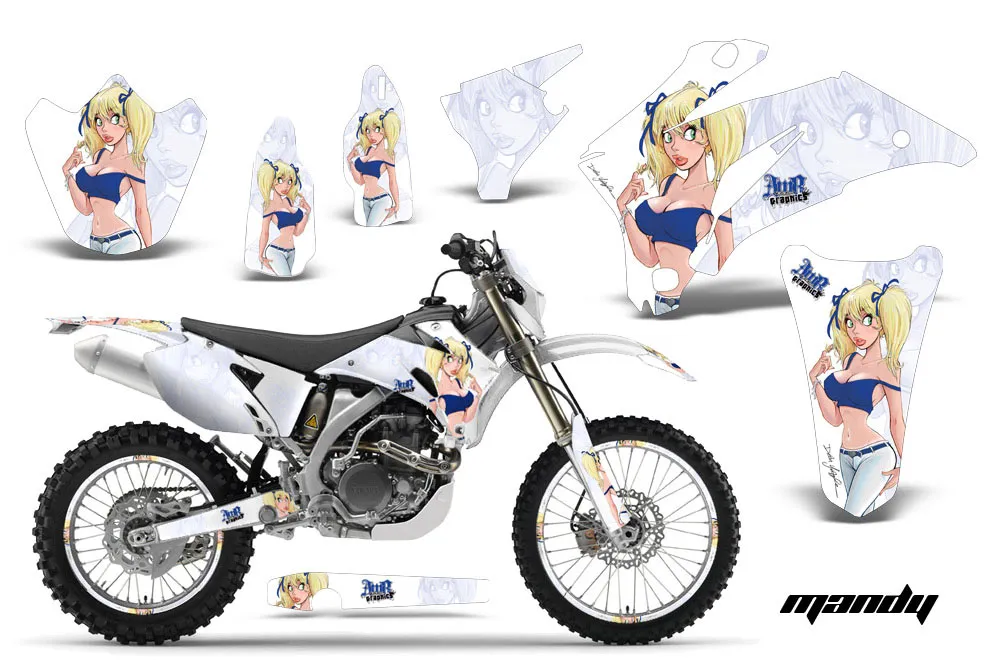 Yamaha WR250F Dirt Bike Graphic Kit - 2007-2014 Mandy White
