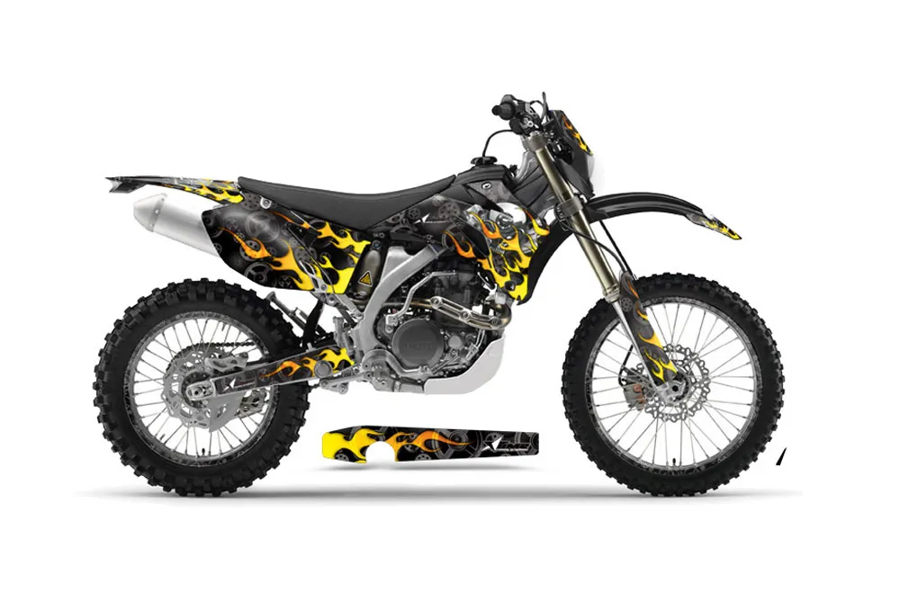 Yamaha WR250F Dirt Bike Graphic Kit - 2007-2014 Motorhead Black