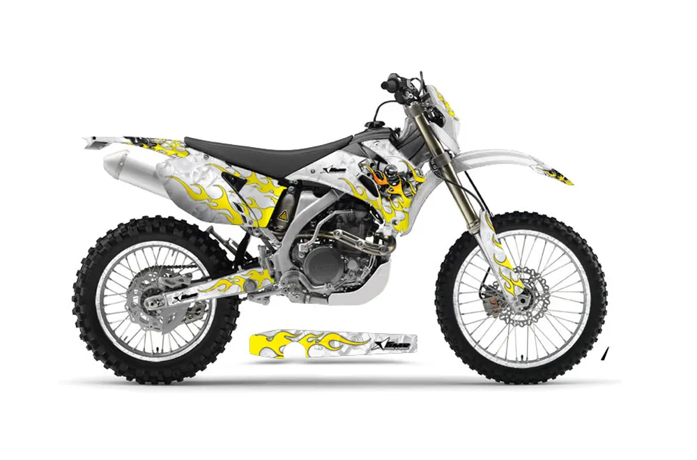 Yamaha WR250F Dirt Bike Graphic Kit - 2007-2014 Motorhead White
