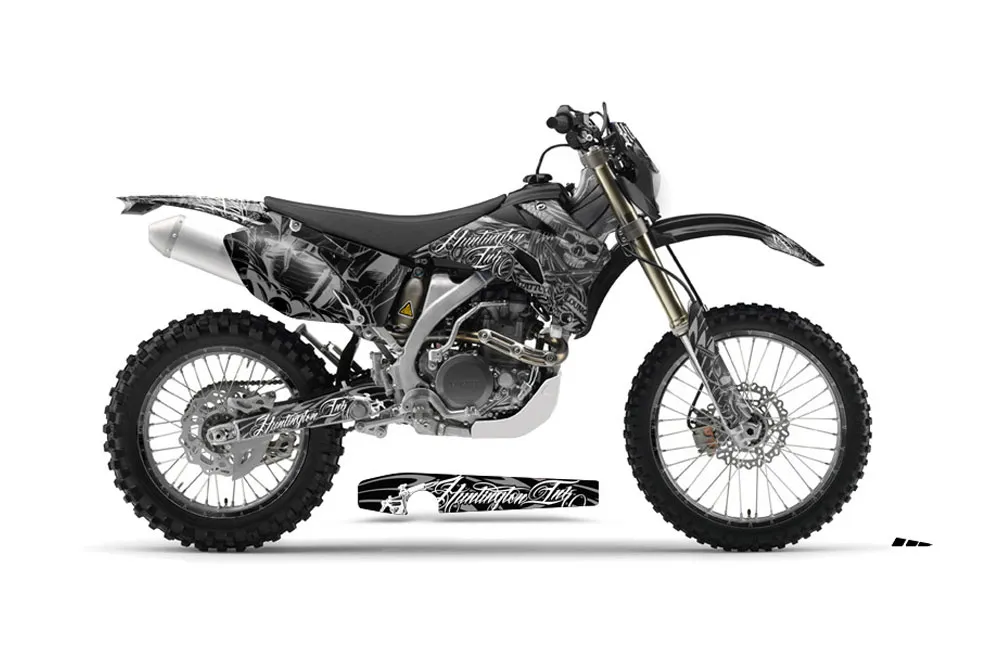 Yamaha WR250F Dirt Bike Graphic Kit - 2007-2014 Skulls and Hammers Silver