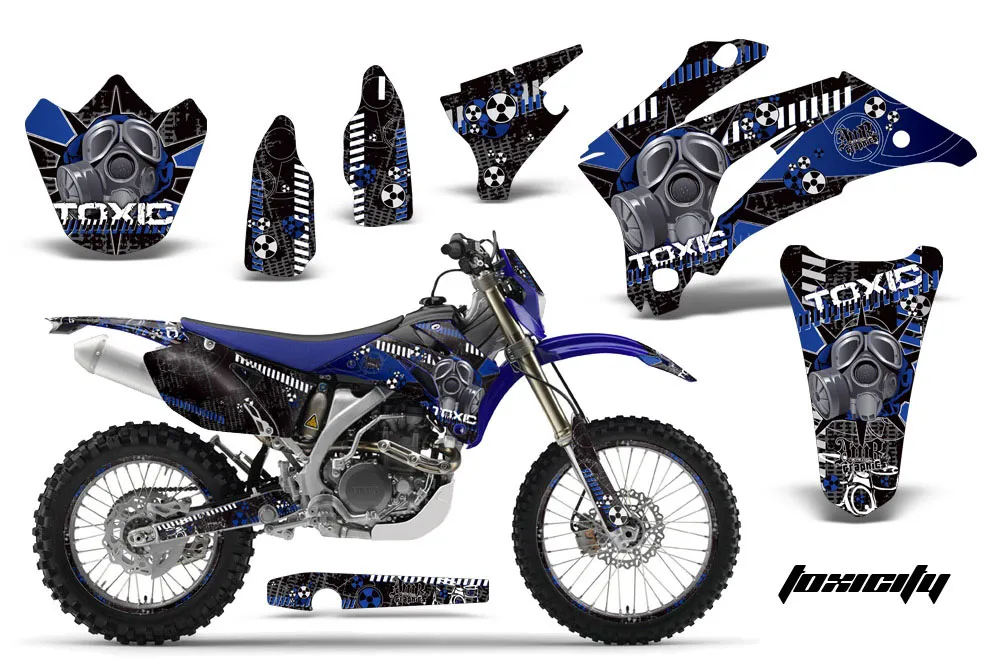 Yamaha WR250F Dirt Bike Graphic Kit - 2007-2014 Toxicity Blue