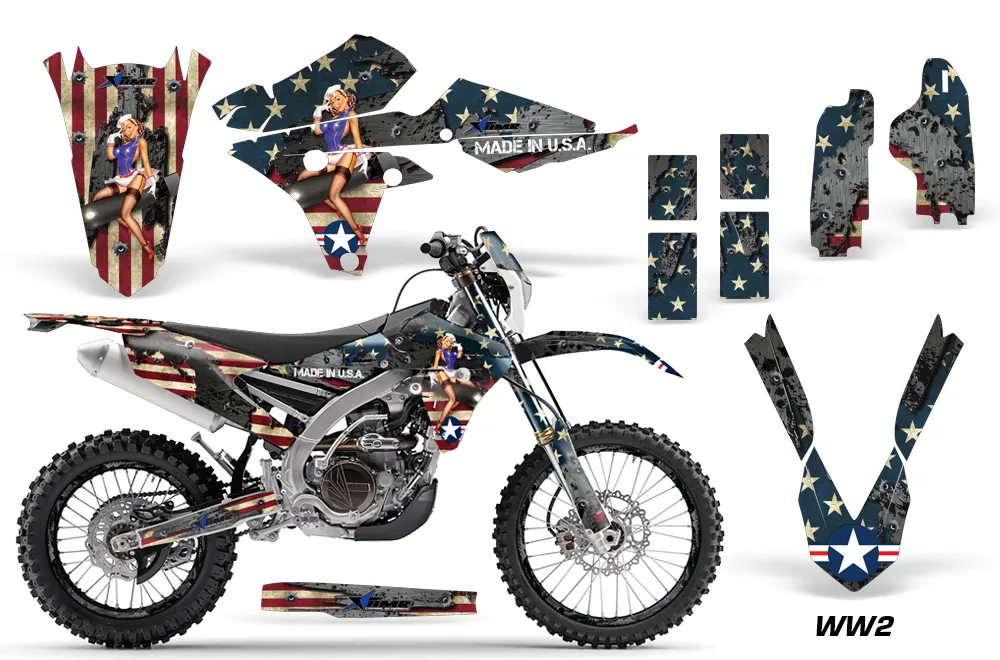Yamaha WR250F / WR450F Dirt Bike Custom Graphic Kit - 2015-2018