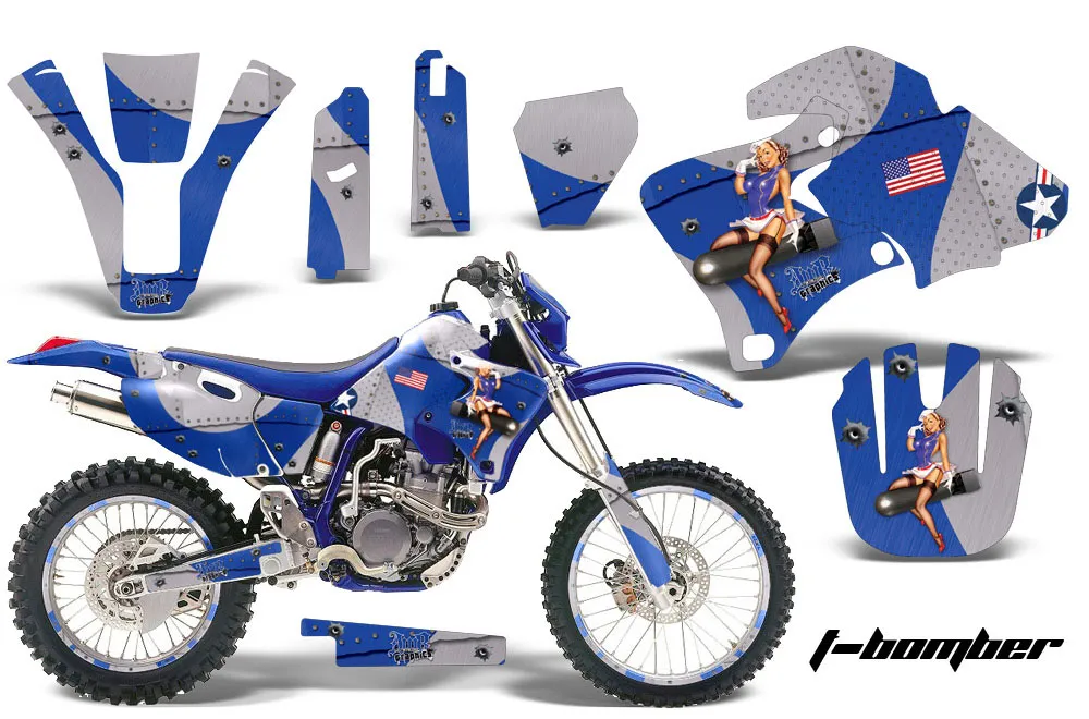 Yamaha WR400 Dirt Bike Graphic Kit - 1998-2002 T Bomber Blue