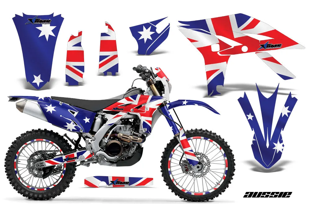 Yamaha WR450F Dirt Bike Graphic Kit - 2007-2011 Aussie