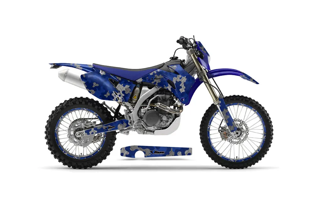 Yamaha WR450F Dirt Bike Graphic Kit - 2007-2011 Camoplate Blue