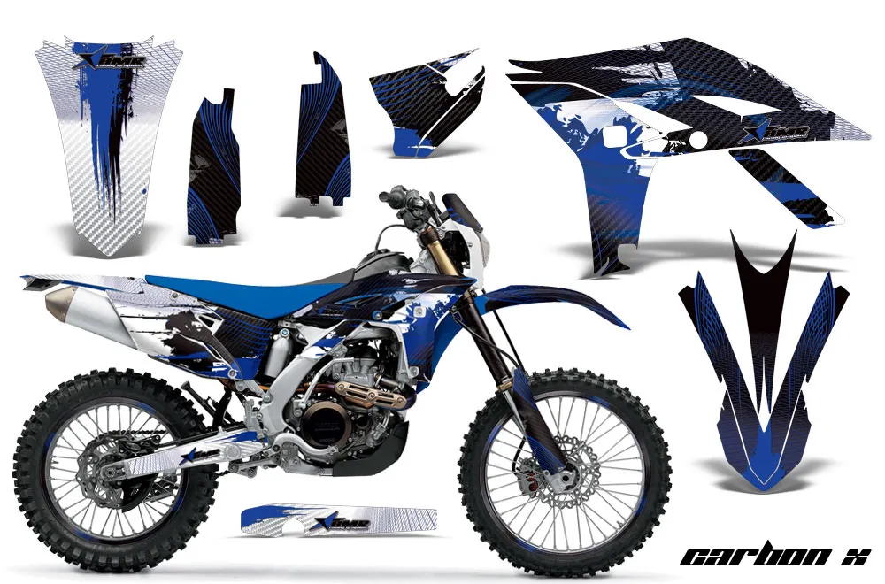 Yamaha WR450F Dirt Bike Graphic Kit - 2007-2011 Carbon X Blue