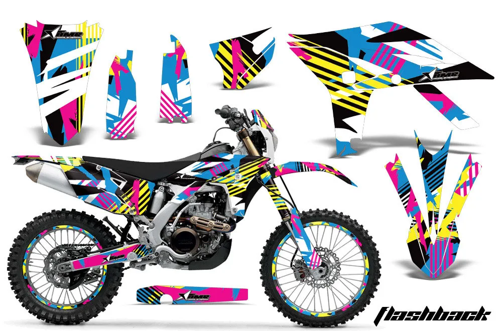 Yamaha WR450F Dirt Bike Graphic Kit - 2007-2011 Flashback