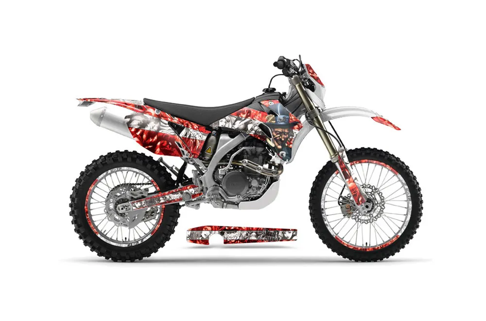 Yamaha WR450F Dirt Bike Graphic Kit - 2007-2011 Mad Hatter Red