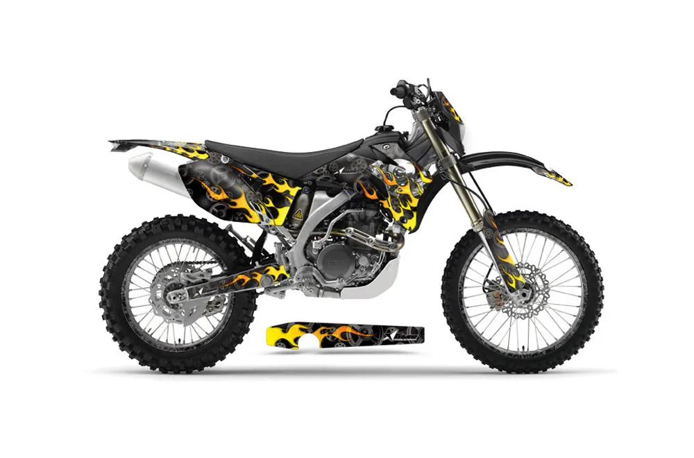 Yamaha WR450F Dirt Bike Graphic Kit - 2007-2011 Motorhead Black
