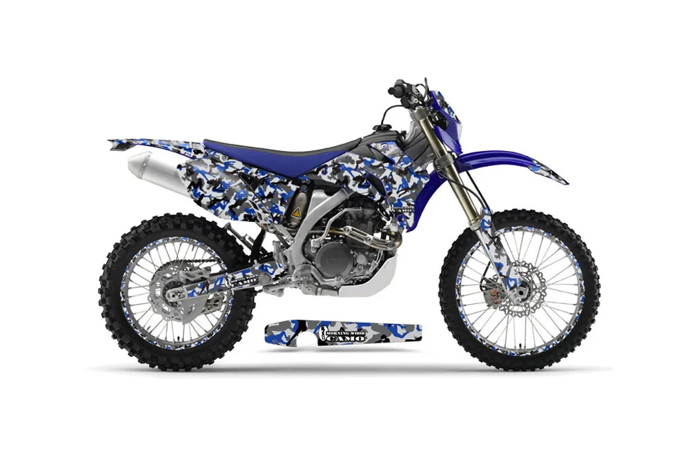 Yamaha WR450F Dirt Bike Graphic Kit - 2007-2011 Urban Camo Blue
