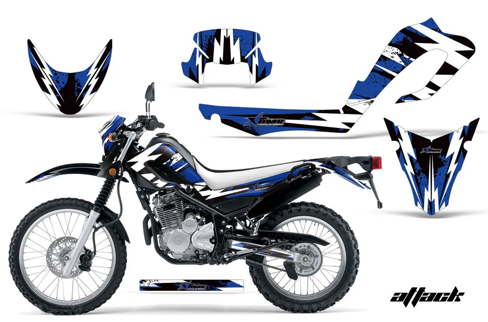 Yamaha XT250X Dirt Bike Graphic Kit - 2006-2018 Attack Blue