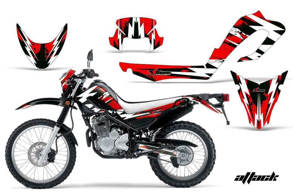 Yamaha XT250X Dirt Bike Graphic Kit - 2006-2018 Attack Red
