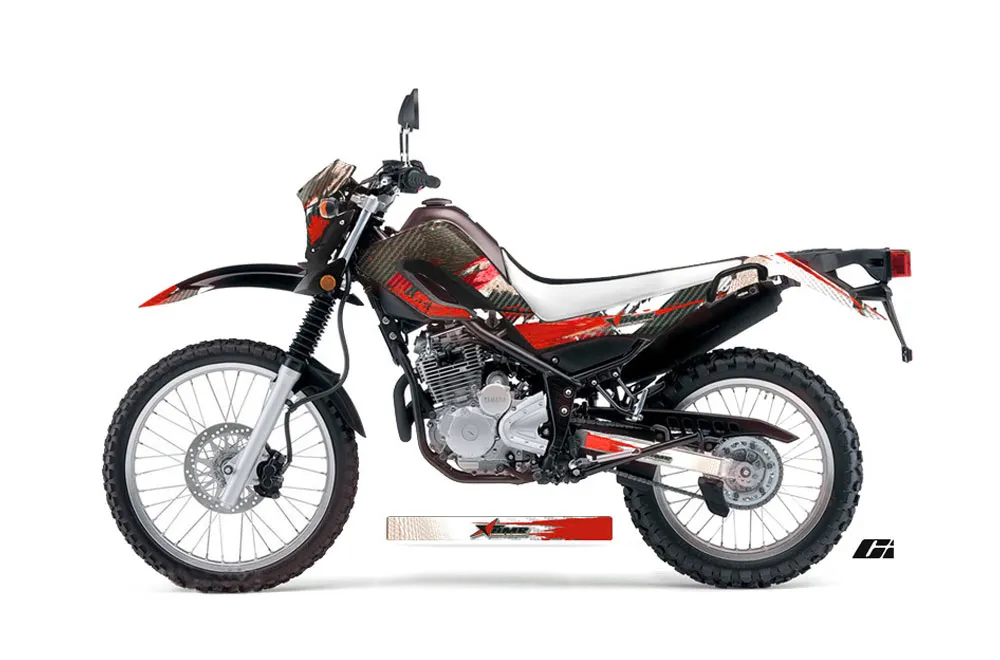 Yamaha XT250X Dirt Bike Graphic Kit - 2006-2018 Carbon X Red