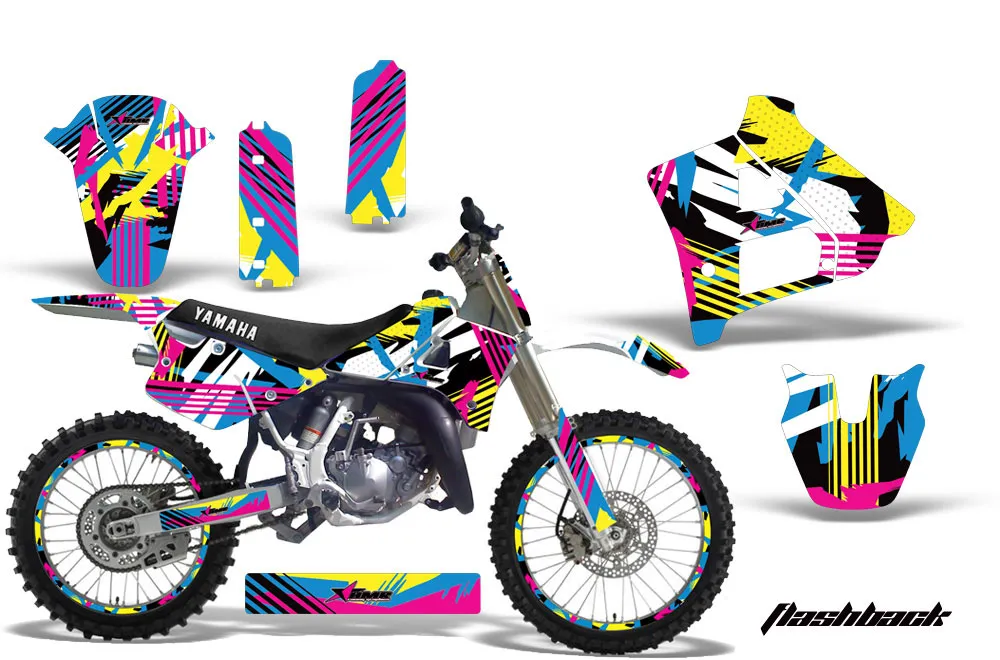 Yamaha YZ125 2 Stroke Dirt Bike Custom Graphic Kit - 1991-1992