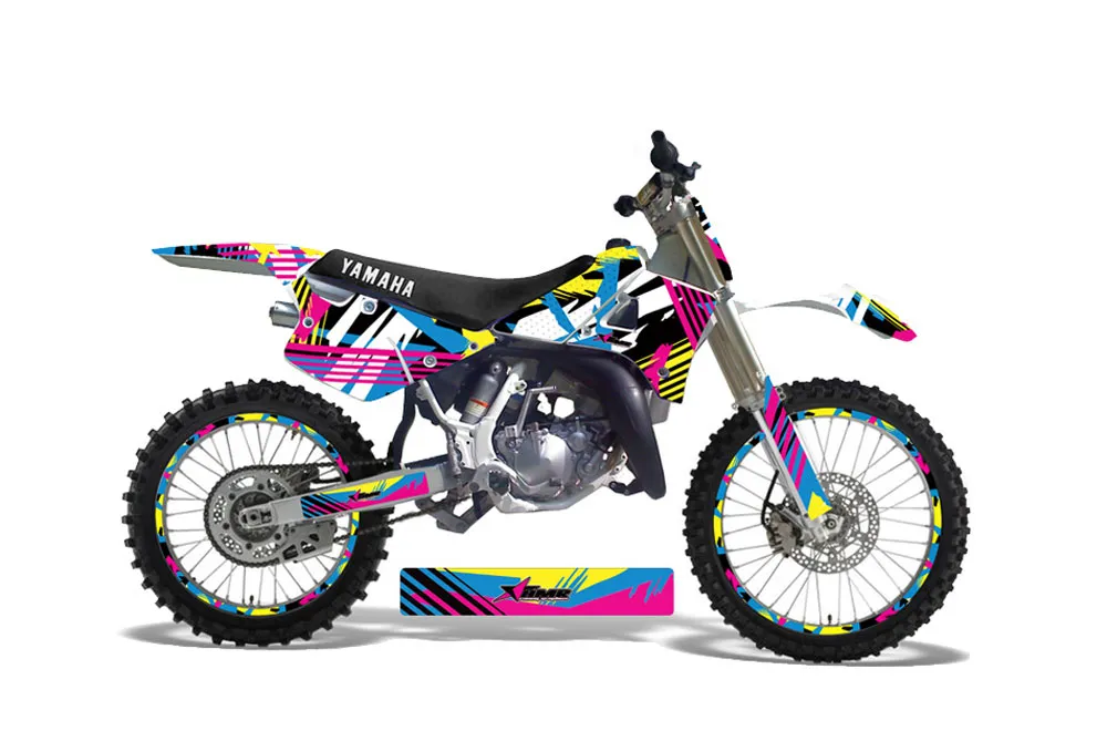 Yamaha YZ125 2 Stroke Dirt Bike Graphic Kit - 1991-1992 Flashback