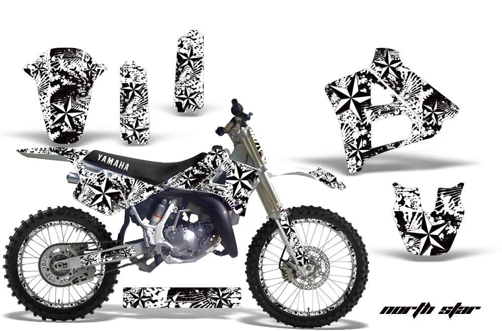 Yamaha YZ125 2 Stroke Dirt Bike Graphic Kit - 1991-1992 Northstar White