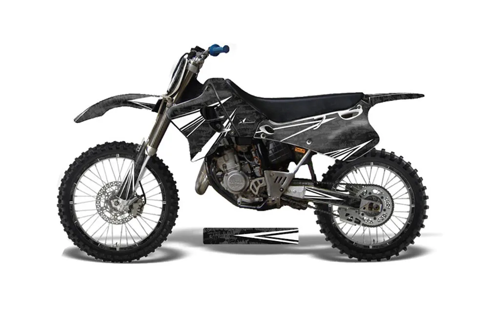 Yamaha YZ125 2 Stroke Dirt Bike Graphic Kit - 1993-1995 Contender Black