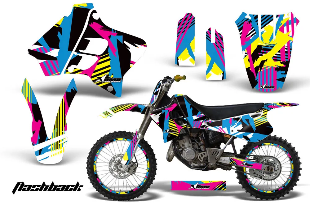 Yamaha YZ125 2 Stroke Dirt Bike Graphic Kit - 1993-1995 Flashback