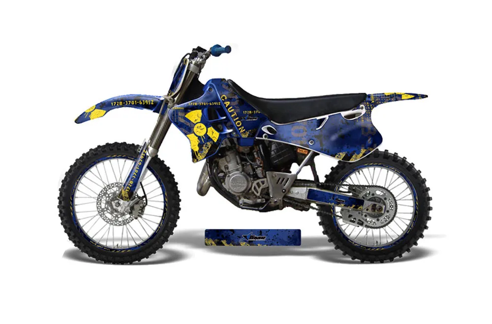 Yamaha YZ125 2 Stroke Dirt Bike Graphic Kit - 1993-1995 Meltdown Blue