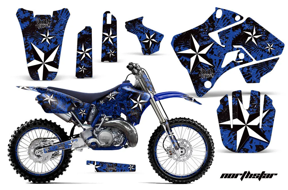 Yamaha YZ125 2 Stroke Dirt Bike Graphic Kit - 1996-2001 Northstar Blue