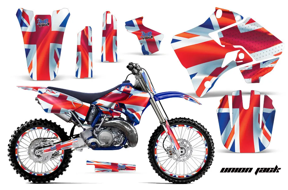 Yamaha YZ125 2 Stroke Dirt Bike Graphic Kit - 1996-2001 Union Jack