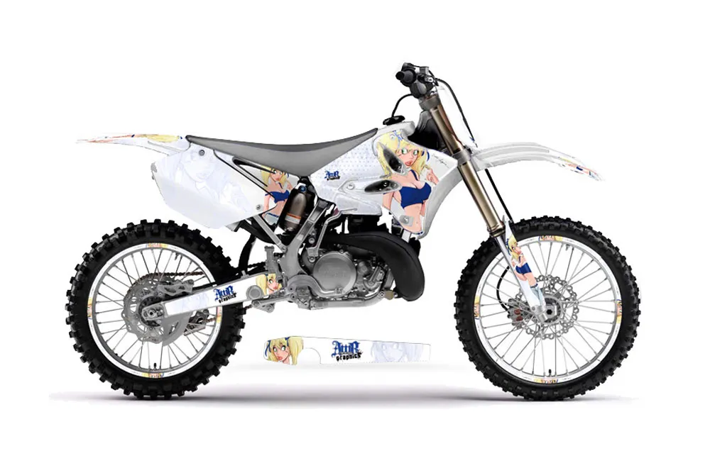 Yamaha YZ125 2 Stroke Dirt Bike Graphic Kit - 2002-2014 Mandy White