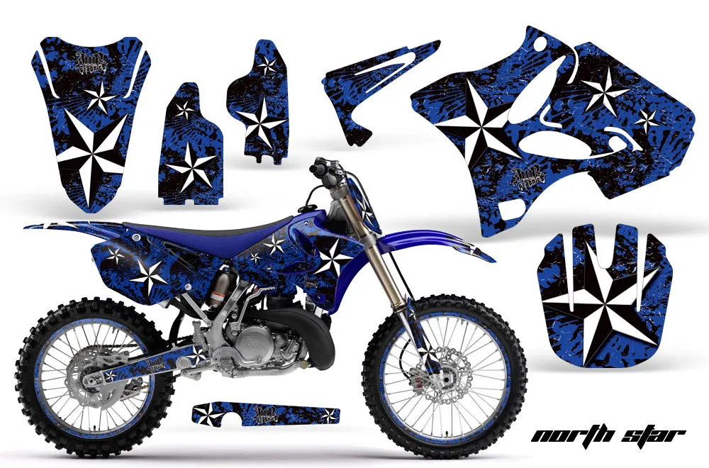 Yamaha YZ125 2 Stroke Dirt Bike Graphic Kit - 2002-2014 Northstar Blue