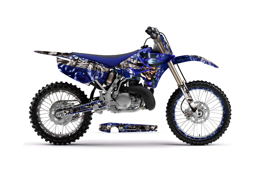 Yamaha YZ125 Dirt Bike Graphic Kit - 2002-2014 Mad Hatter Blue