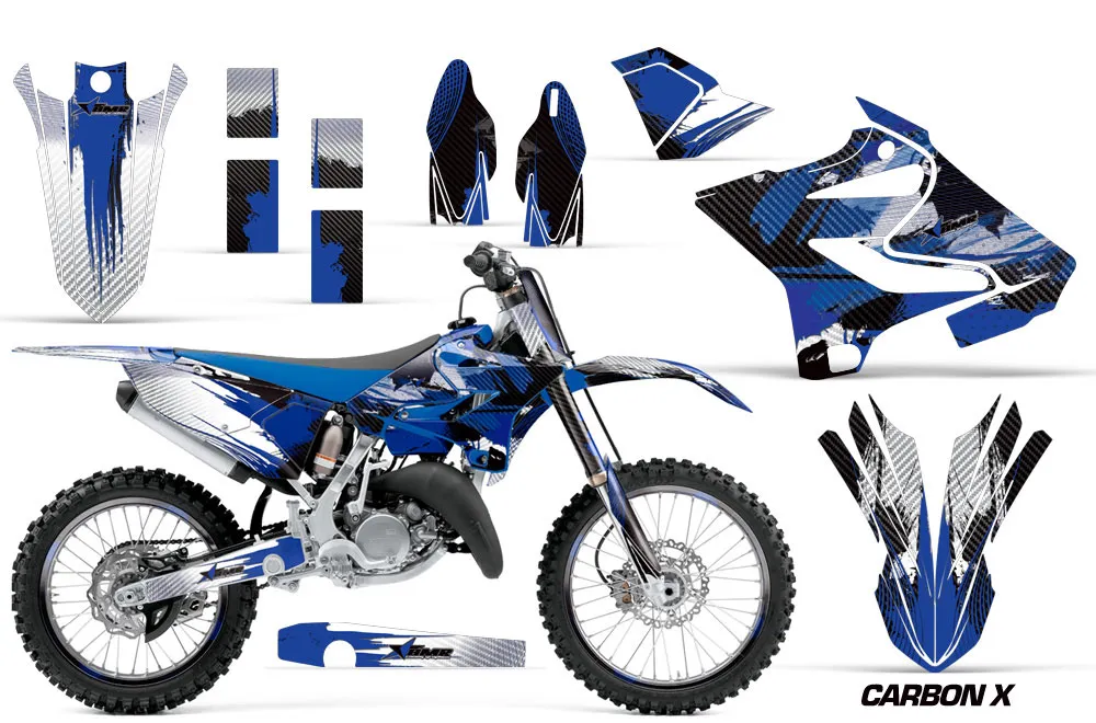 Yamaha YZ125 Dirt Bike Graphic Kit - 2015-2021 Carbon X Blue