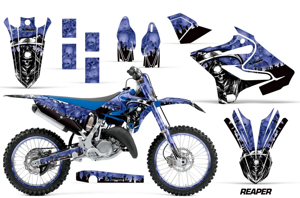 Yamaha YZ125 Dirt Bike Graphic Kit - 2015-2021 Reaper Blue