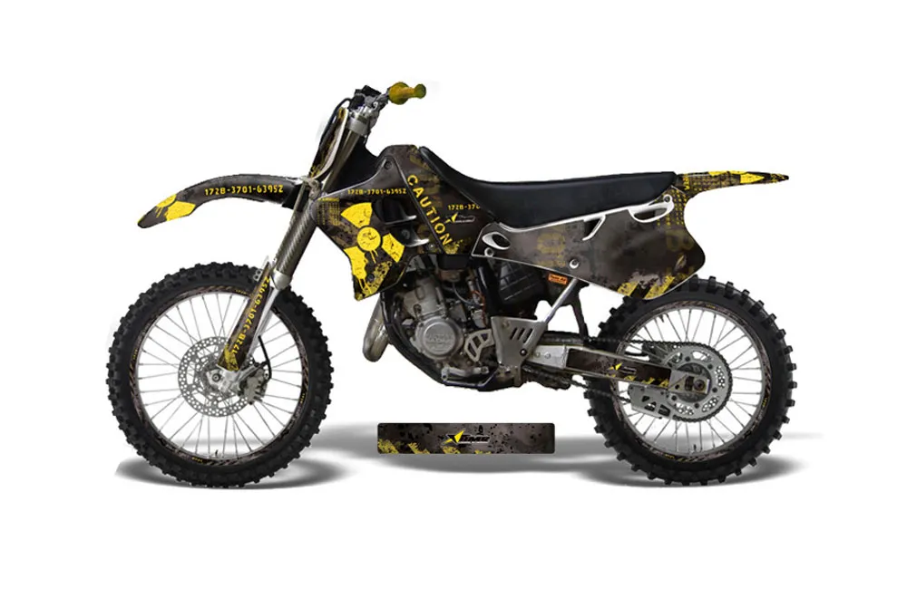 Yamaha YZ250 2 Stroke Dirt Bike Graphic Kit - 1993-1995 Meltdown Yellow