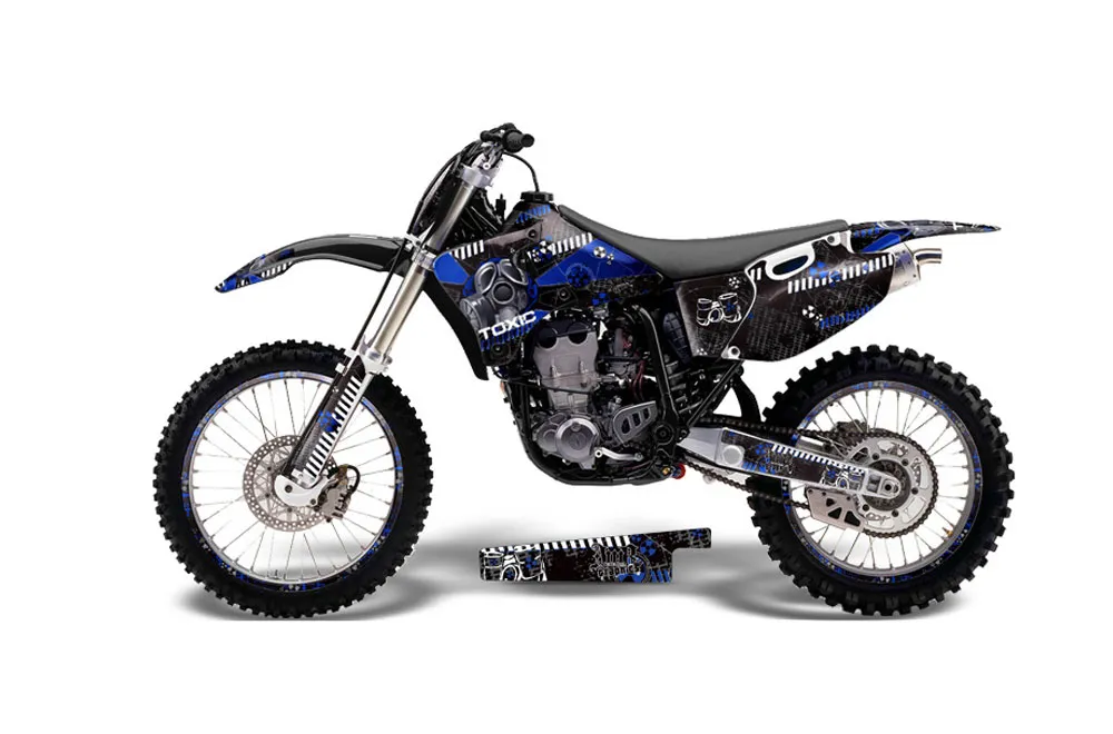 Yamaha YZ250 4 Stroke Dirt Bike Graphic Kit - 1998-2002 Toxicity Blue