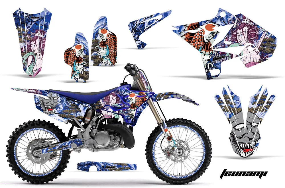 Yamaha YZ250 Dirt Bike Graphic Kit - 2002-2015 Tsunami Blue