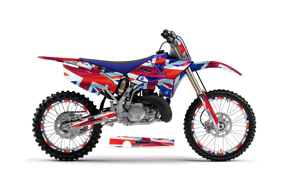 Yamaha YZ250 Dirt Bike Graphic Kit - 2002-2015 Union Jack