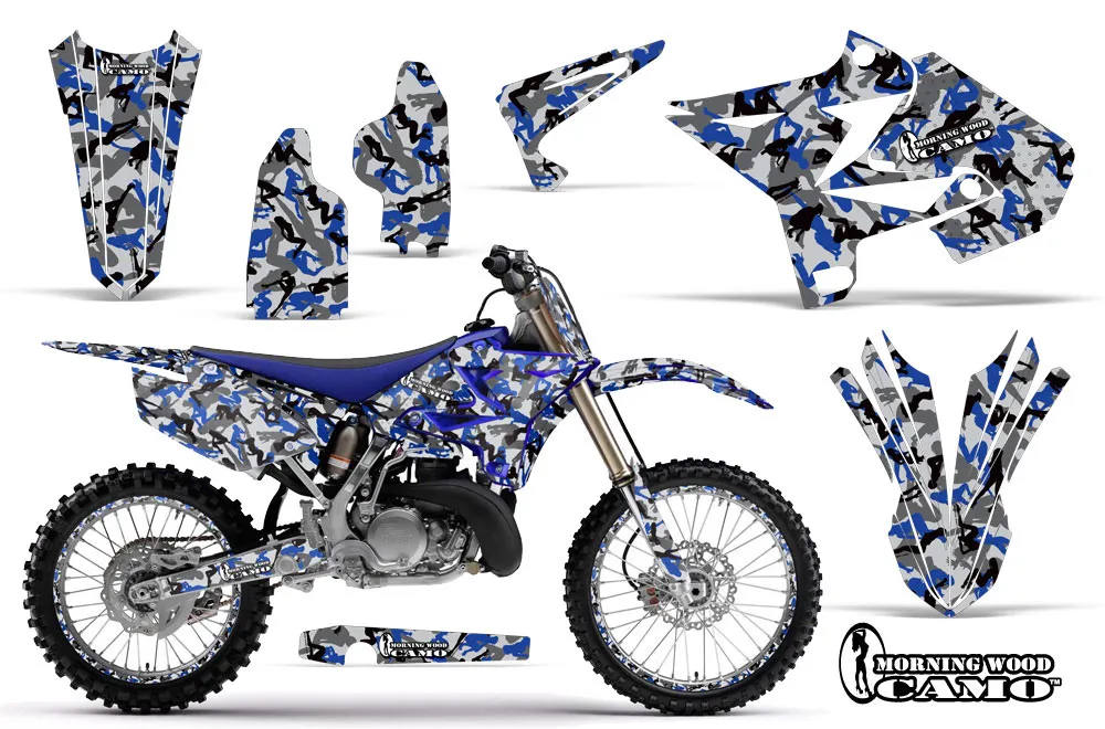 Yamaha YZ250 Dirt Bike Graphic Kit - 2002-2015 Urban Camo Blue