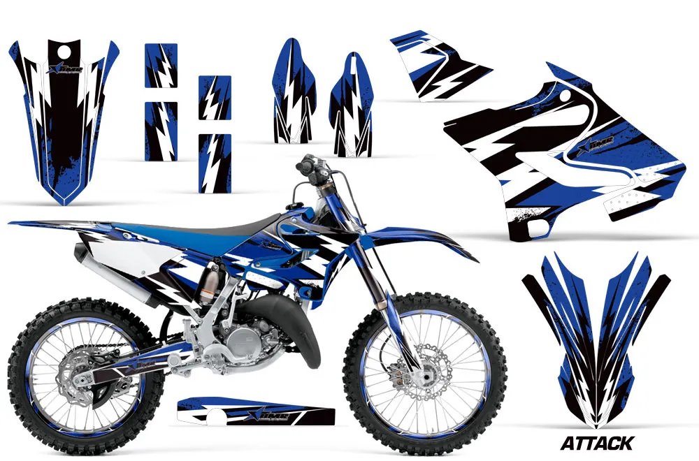 Yamaha YZ250 Dirt Bike Graphic Kit - 2015-2021 Attack Blue
