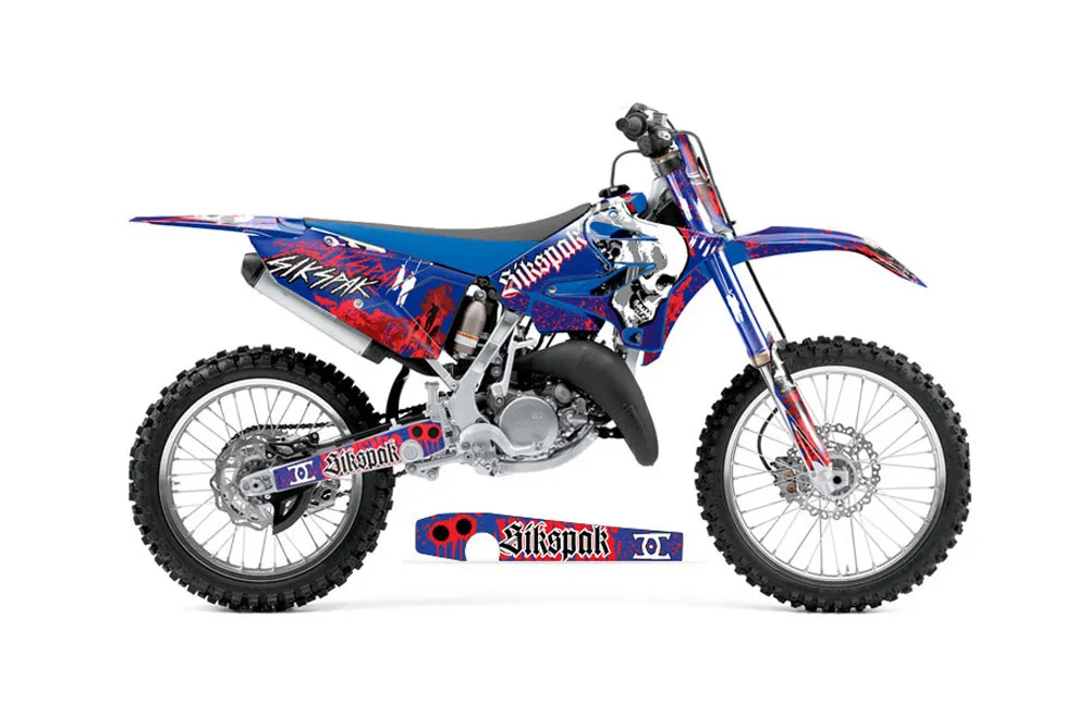 Yamaha YZ250 Dirt Bike Graphic Kit - 2015-2021 Rebirth Blue