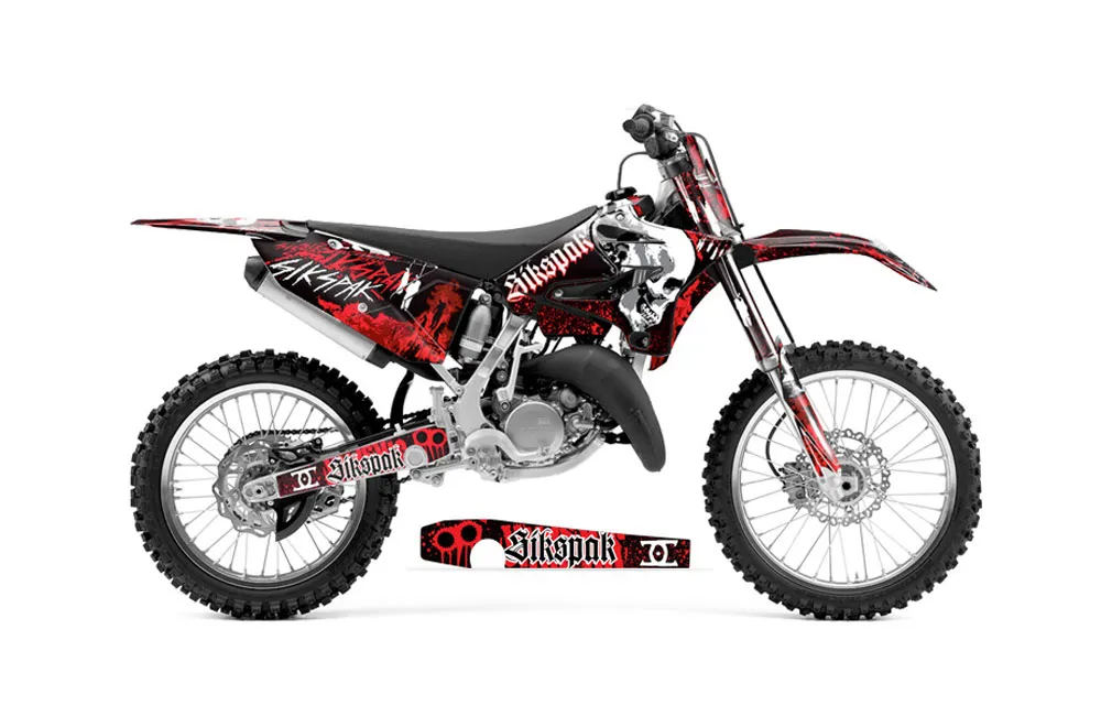 Yamaha YZ250 Dirt Bike Graphic Kit - 2015-2021 Rebirth Red